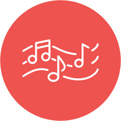 Wall Mural - Music Notes Icon