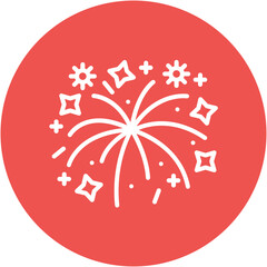 Wall Mural - Fireworks Icon