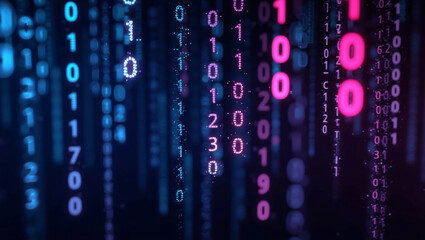 binary code background, digital binary code, and streaming data wallpaper design