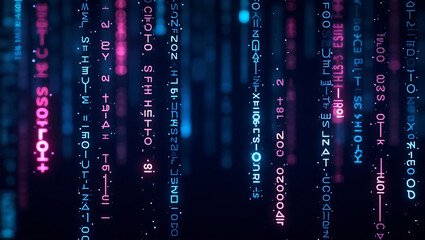 binary code background, digital binary code, and streaming data wallpaper design