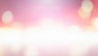 Fototapete - soft pink pastel bokeh background with blurred light circles for product display, event design, or branding visuals

