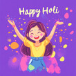 © Aqsapics - people with happy holi banner