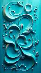 Sticker - blue water drops