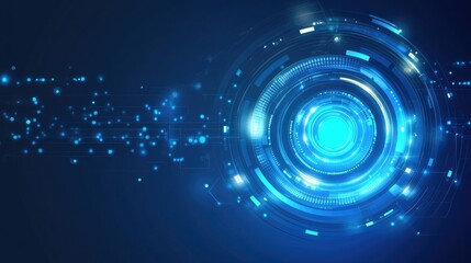 Abstract Futuristic Technology Background: Digital Innovation and Network Connectivity