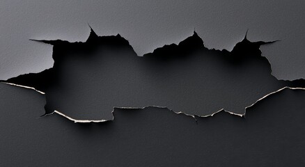 Poster - A 3D rendering of a blank black wheatpaste adhesive poster mockup is shown on a dark textured wall, along with an empty paper sticker placard mock up