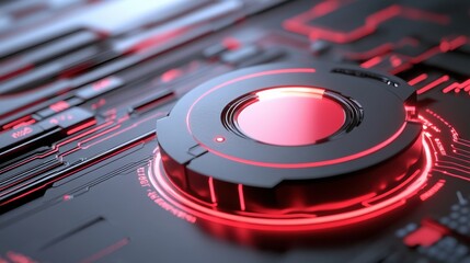 Futuristic chatbot technology interface with flowing elements