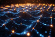 © AgungRikhi - Abstract Wave Pattern With Glowing Dots And Light Effect