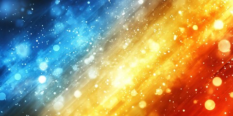 Wall Mural - colorful abstract background with vibrant blue, yellow, and orange hues blending seamlessly in dynam