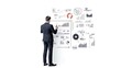 © Phan - Businessman Analyzing Data Charts on Whiteboard - Modern Office Visualization AI Generated