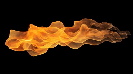 Canvas Print - Fire Sparks with Glowing Orange and Yellow Trails Against Pitch-Black Backdrop Suspended in Mid-Air