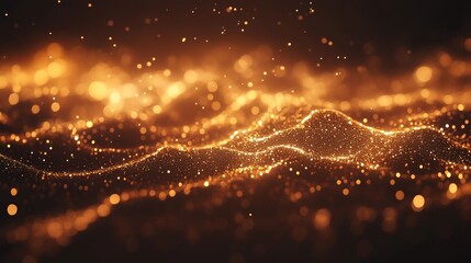 Abstract representation of coding concept with glowing lines and symbols in gradient lighting, atmospheric background, captured at f/2.8 in raw style