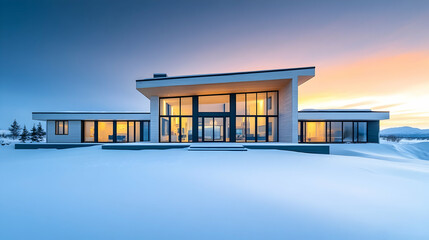 Wall Mural - Finnish Ice Villa with Northern Lights Views, Arctic Glass Estate