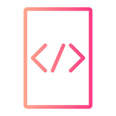 programmer gradient icon