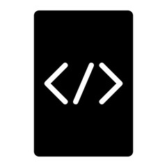 programmer glyph icon