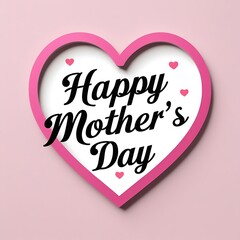 happy mother's day calligraphy background. design for flyer, card, invitation. handmade calligraphy 