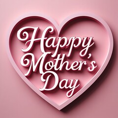happy mother's day calligraphy background. design for flyer, card, invitation. handmade calligraphy 