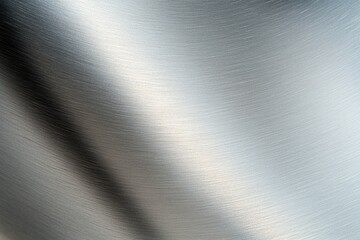Wall Mural - close-up of brushed stainless steel with soft gradients of light creating sleek and modern look