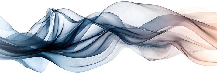 Wall Mural - a blue and white wave with a white background
