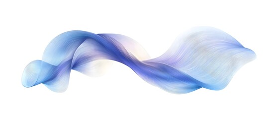 Wall Mural - a blue wave with a white background