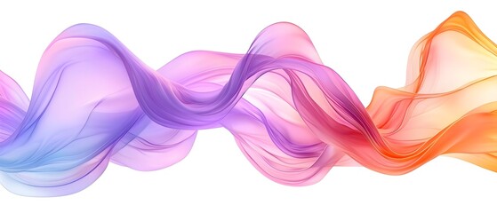 Canvas Print - A colorful wave with a white background