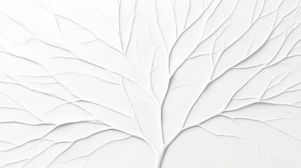 Wall Mural - Monochrome Symphony on Aged Paper Surface with Intricate Leaf Design