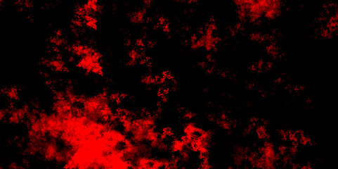 Wall Mural - Fire & brimstone Abstract red grunge reflection of neon cumulus clouds smoke exploding art background. Crimson red blaze fire flame grungy smoke texture.