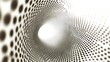 © Andri - Abstract tunnel perspective with dotted pattern. Background light.  Possible use  modern design