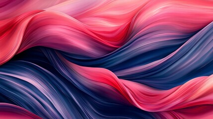 Canvas Print - Abstract swirling paint, vibrant colors, dynamic flow, background blur, design element