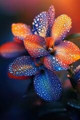 Closeup macro view of flower in Spring.