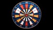 © Sirichai - Colorful Dartboard with Numbered Sections and Vibrant Colors