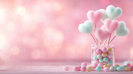 Wall Mural -  cotton candy pops centerpiece