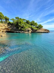 Wall Mural - Montenegro Adriatic sea and rocky coastline.