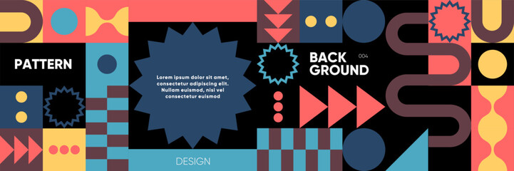 Wall Mural - a dynamic vector background with bold geometric shapes and abstract patterns. minimalist design with