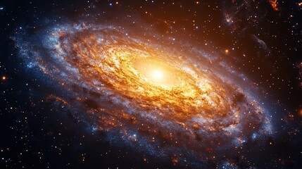 Wall Mural - cosmic explosion of a spiral galaxy outer space astronomy image celestial environment vast viewpoint