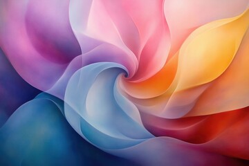 Poster - Abstract swirling pastel colors creating a vibrant and mesmerizing visual effect.