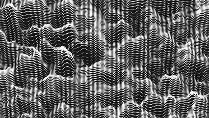 Wall Mural - point wave noise texture. abstract dot background. technological cyberspace background.
