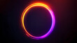 © xuan - Mysterious Glowing Ring in Red and Yellow Gradient on Black Background
