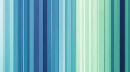 Aufkleber - Vertical abstract lines in soothing blue and green evoke the freshness of gentle spring rain amidst a serene backdrop. Generative AI