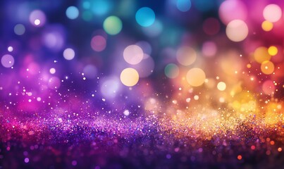 Wall Mural - vibrant celebration scene with colorful confetti explosion against a festive background. dynamic com