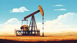 © Rostyslav - Industrial Drilling Rig Extracts Oil from Barren Desert