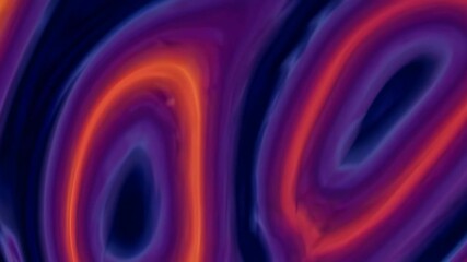 Poster - Abstract vibrant swirl with orange and purple colors, digital art concept