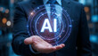 © sela_selo - Businessman Showcasing AI Technology Interface in Corporate Conceptual Visual