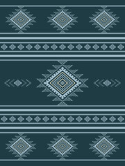 Wall Mural - Southwest Aztec geometric Native American Mexican Navajo tribal ethnic boho indian texture ornament seamless pattern fabric colorful design vector for woven textile printing blanket rug carpet fashion