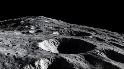 Lunar ridges reveal celestial geological activity, showcasing the moon's dynamic surface