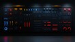 © atul _art - Futuristic Control Panel:  A Sleek, Dark Interface with Neon Accents