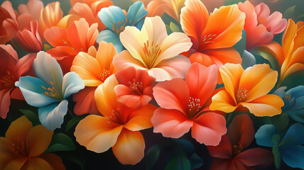 Wall Mural - elegant and colorful bouquet of flowers perfect for gifting on various special occasions