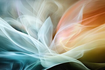 Wall Mural - abstract colorful waves of light and soft textures in background