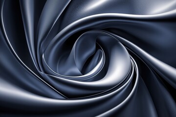 Wall Mural - smooth dark fabric swirl texture with elegant flowing patterns