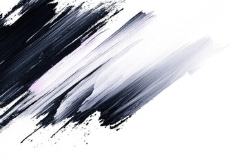 Wall Mural - abstract black and white brush stroke background for design projects
