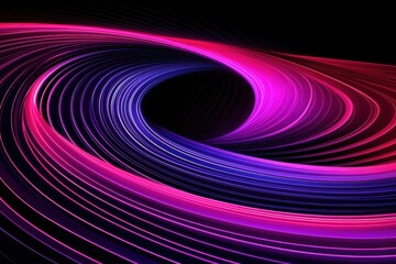 Wall Mural - abstract vibrant light trails in dynamic swirling patterns